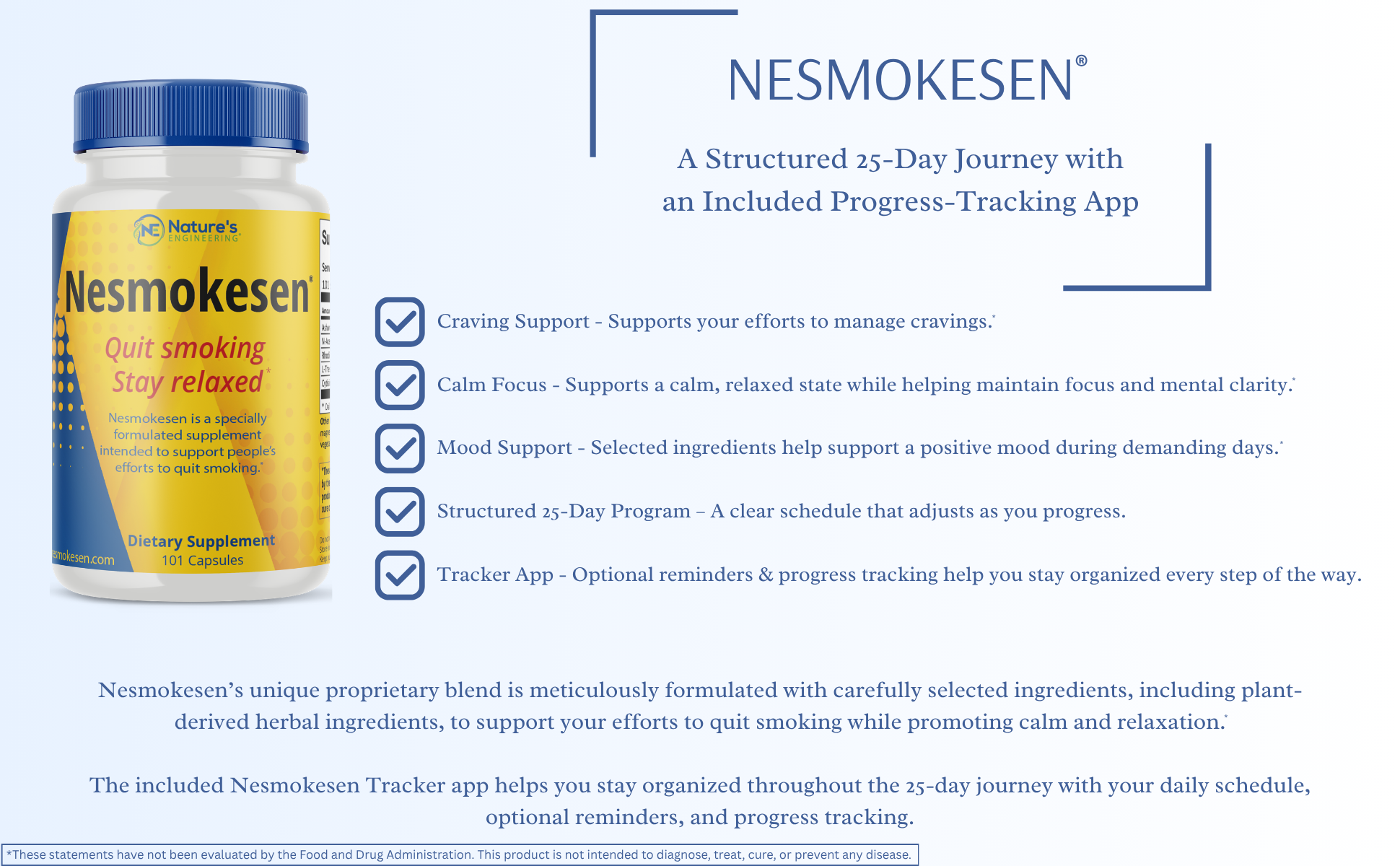 Nesmokesen product overview
